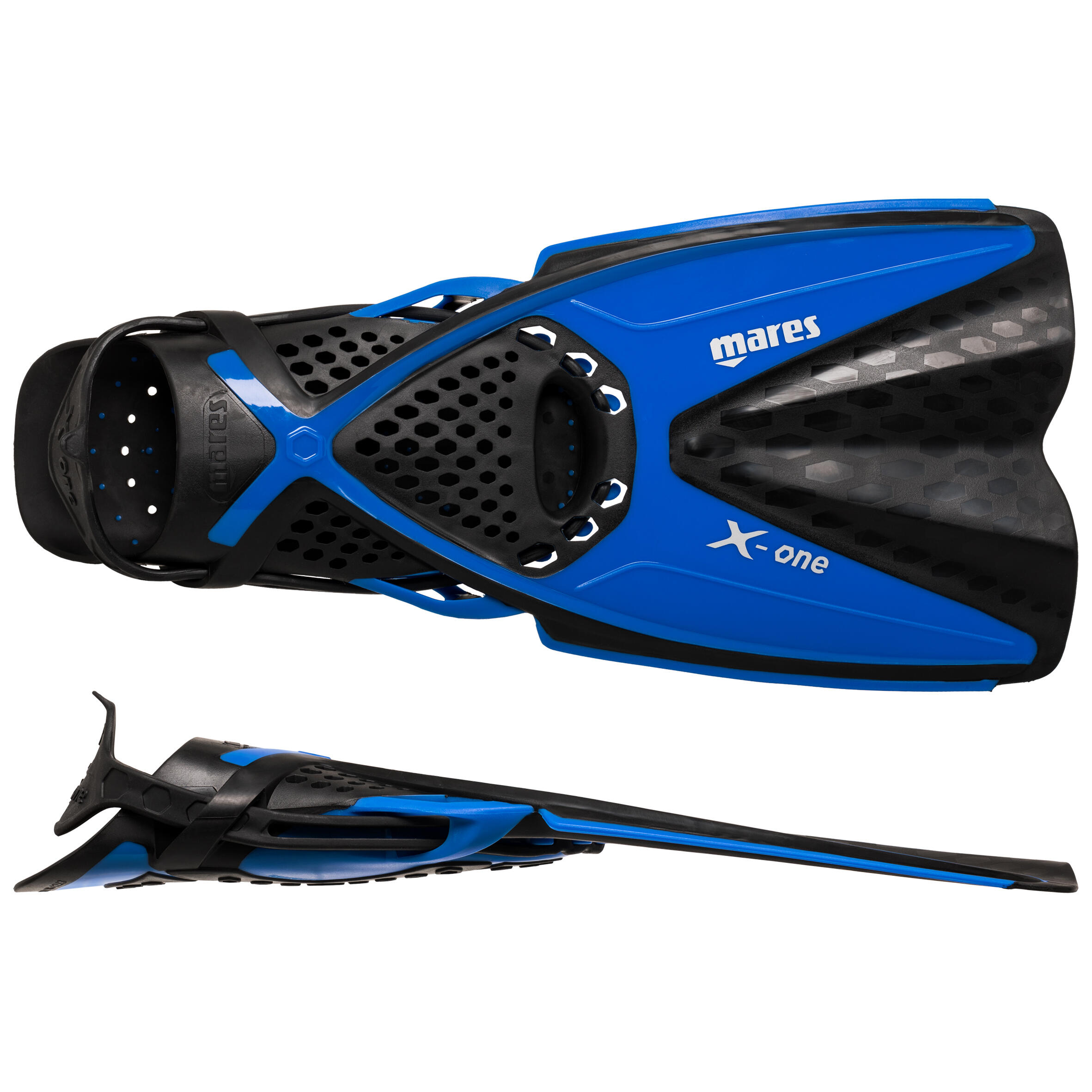 Palmes de snorkeling  X-one junior enfant noir et bleu 2/5