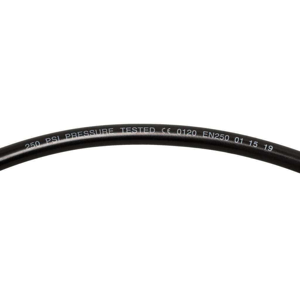 Tiešās sistēmas šļūtene niršanas peldspējas kompensatoram “SCD”, 76 cm, melna