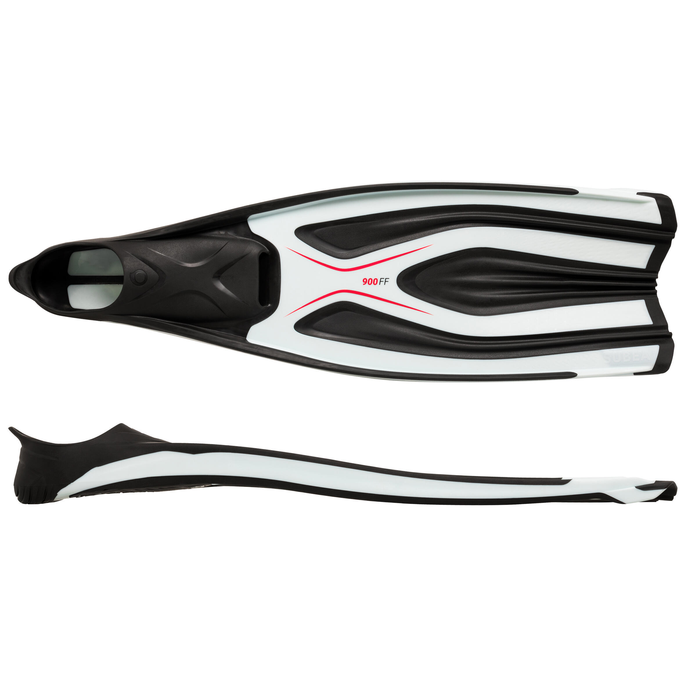 Diving Fins - FF 500 Power White Black 3/7