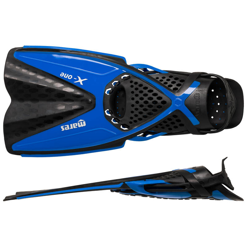 PRODUCTO OCASIÓN: ALETAS SNORKEL MARES X-ONE NIÑOS NEGRO Y AZUL