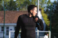 Adult breathable football base layer, black