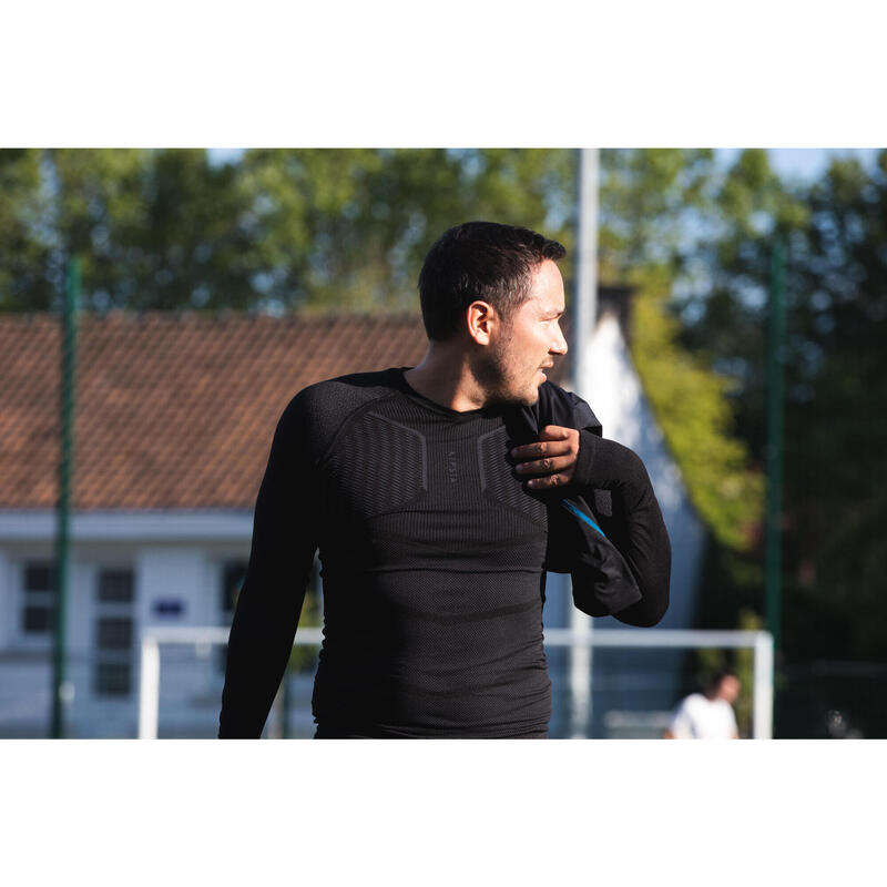 Decathlon Futbol Tayt Içlik - Siyah - Yetişkin - Keepdry 500