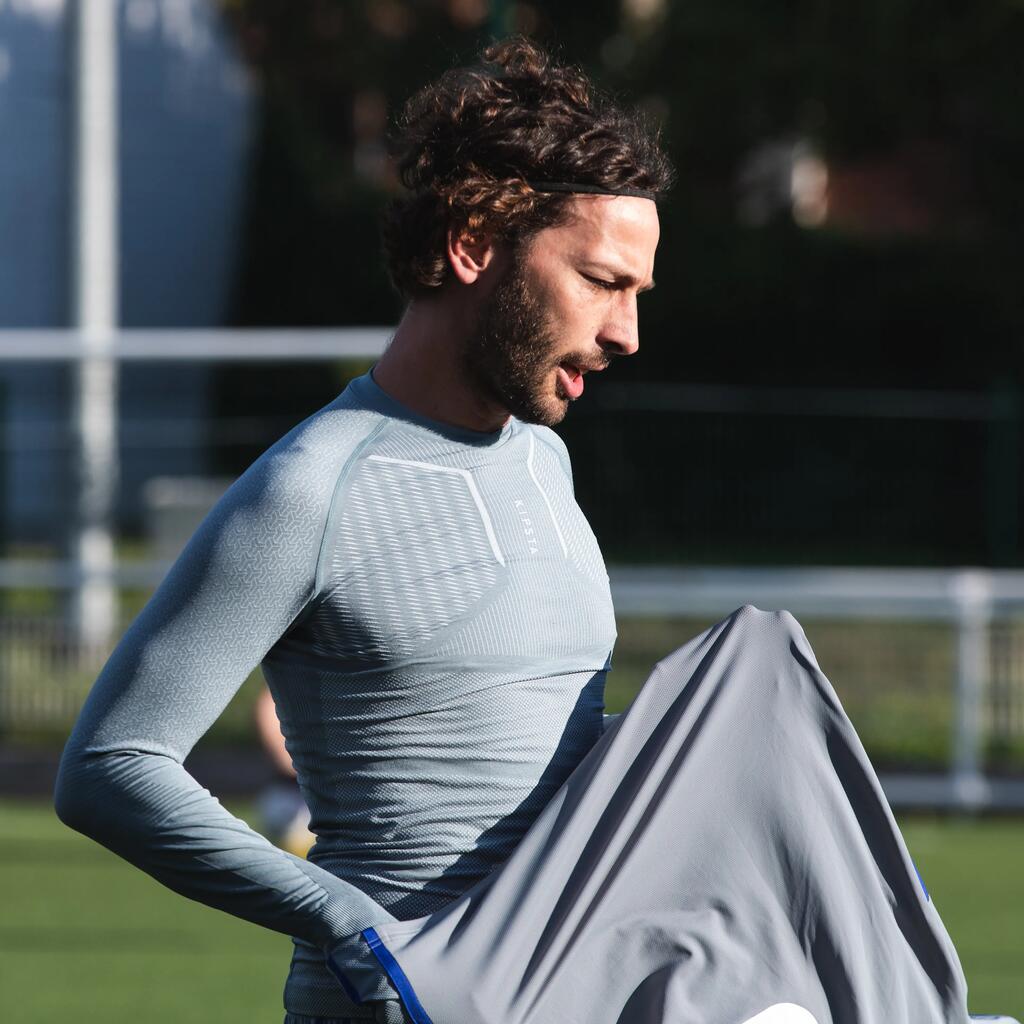 Adult breathable football base layer, white