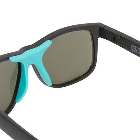 Sonnenbrille Surfen polarisierend Damen/Herren Kategorie 3 schwarz