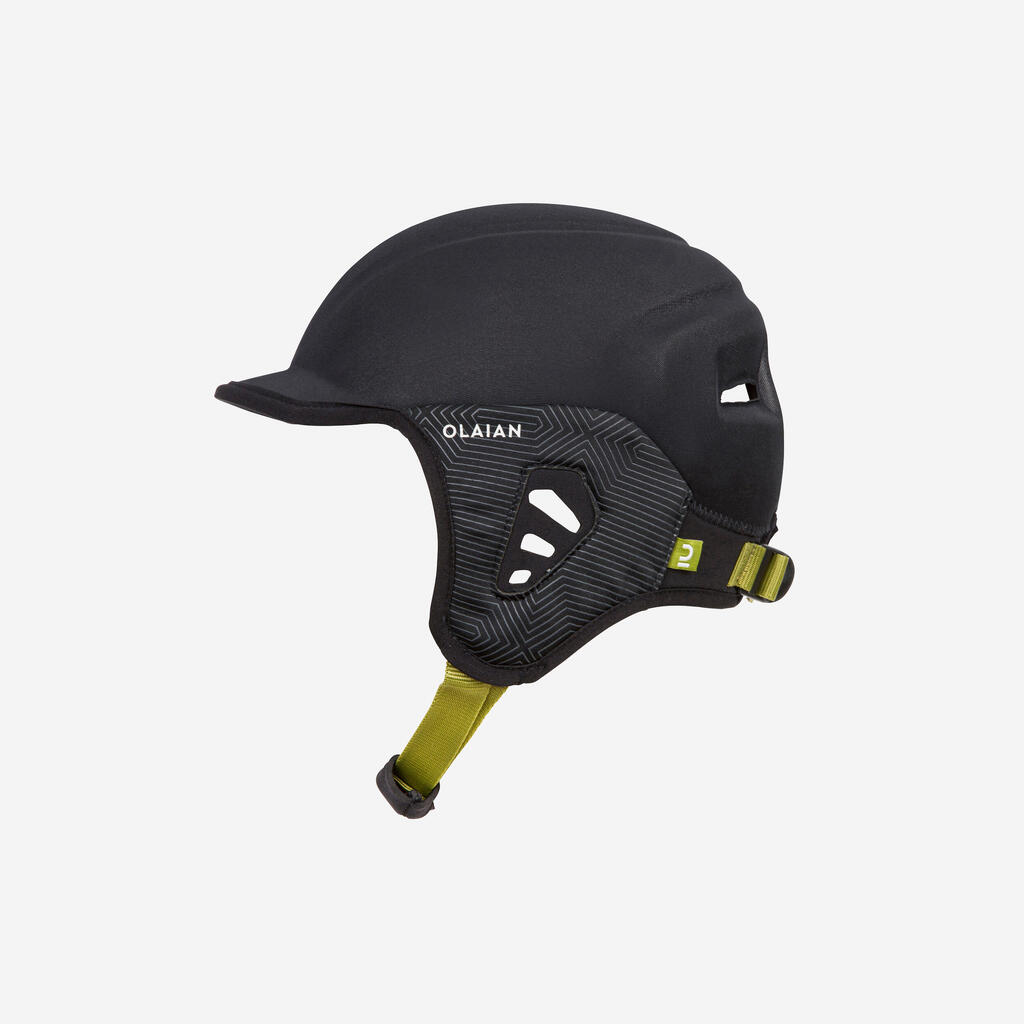 Helmet for surfing.yellow