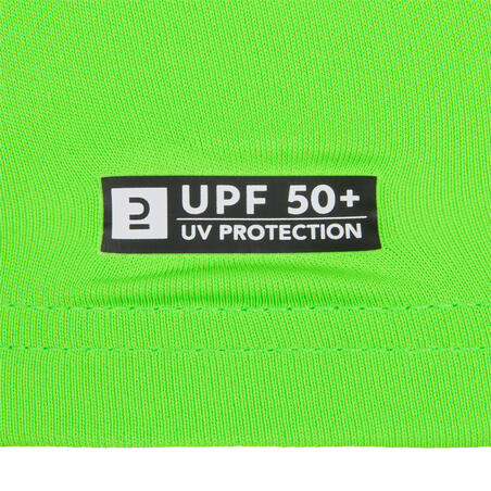 water tee shirt anti UV surf enfant vert imprimé