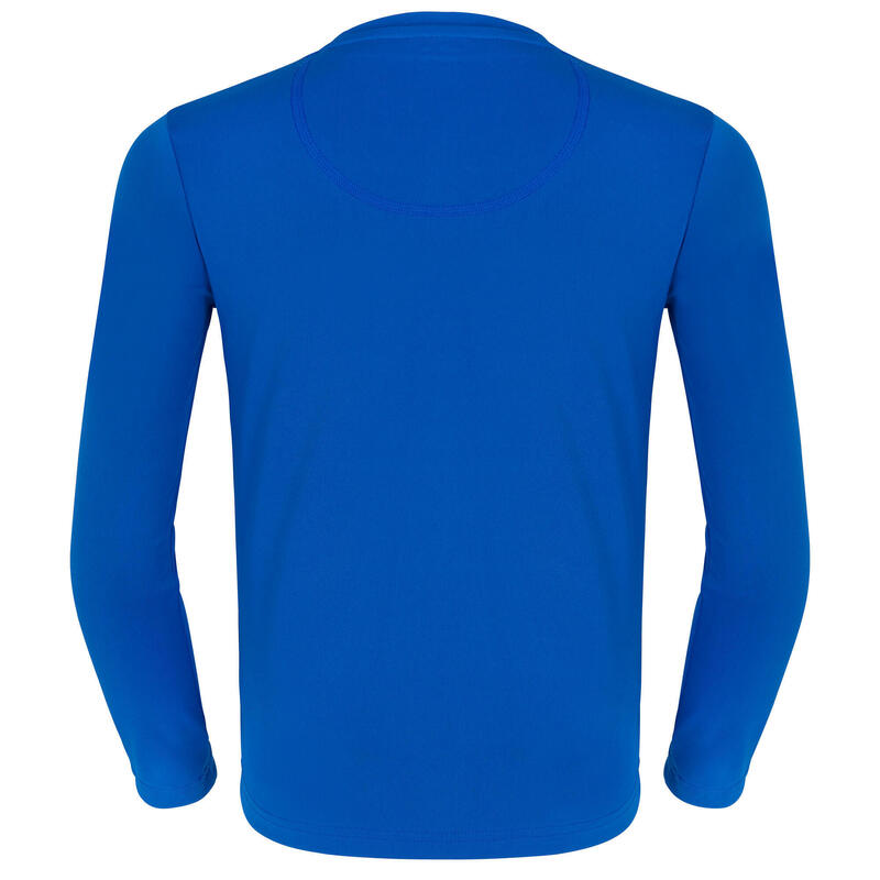 Çocuk Uzun Kollu Sörf Tişörtü - UV Korumalı - Mavi / Baskılı - 100