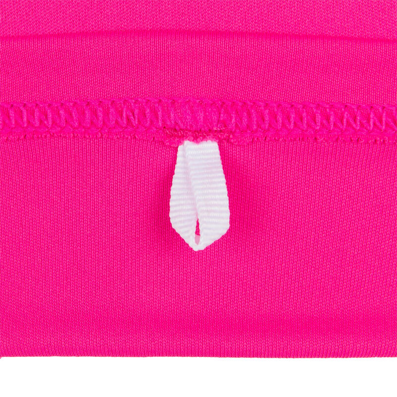 Wasser-T-Shirt Surfen Kinder UV-Schutz langarm - rosa bedruckt