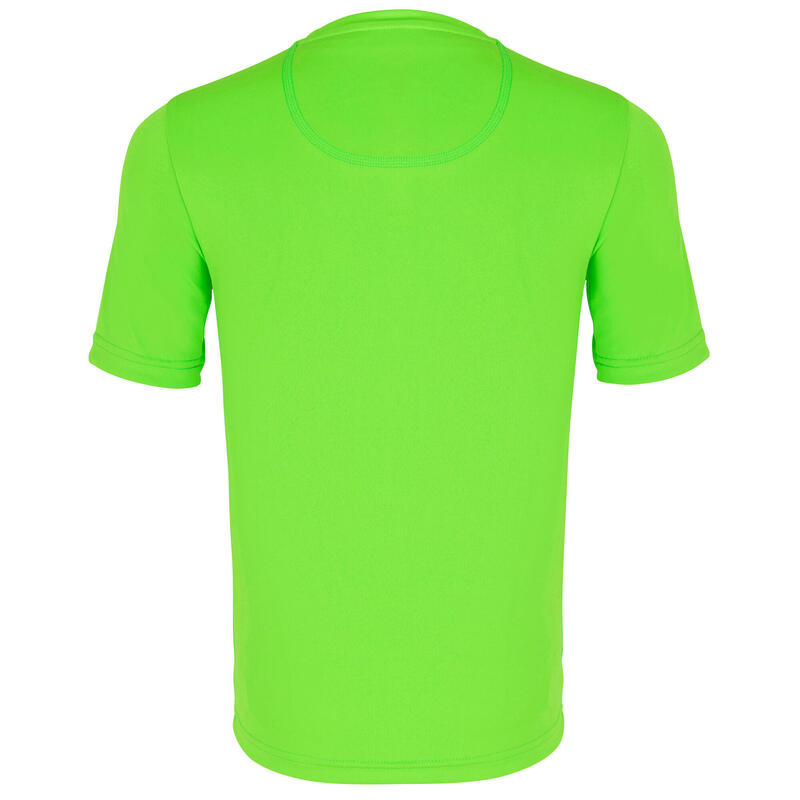 Uv-shirt kind met korte mouwen groen met print (4-8 j.)