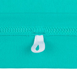 water tee shirt anti UV surf enfant vert turquoise imprimé