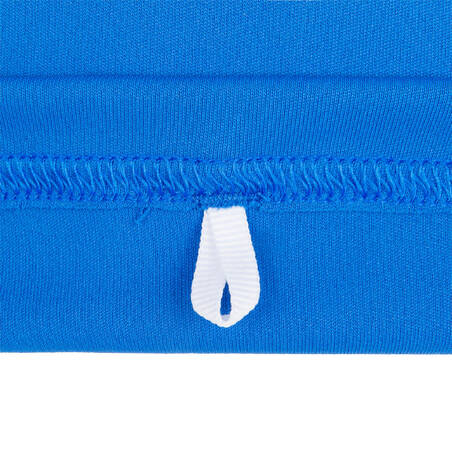 Kaos anak selancar lengan panjang print anti-UV- biru