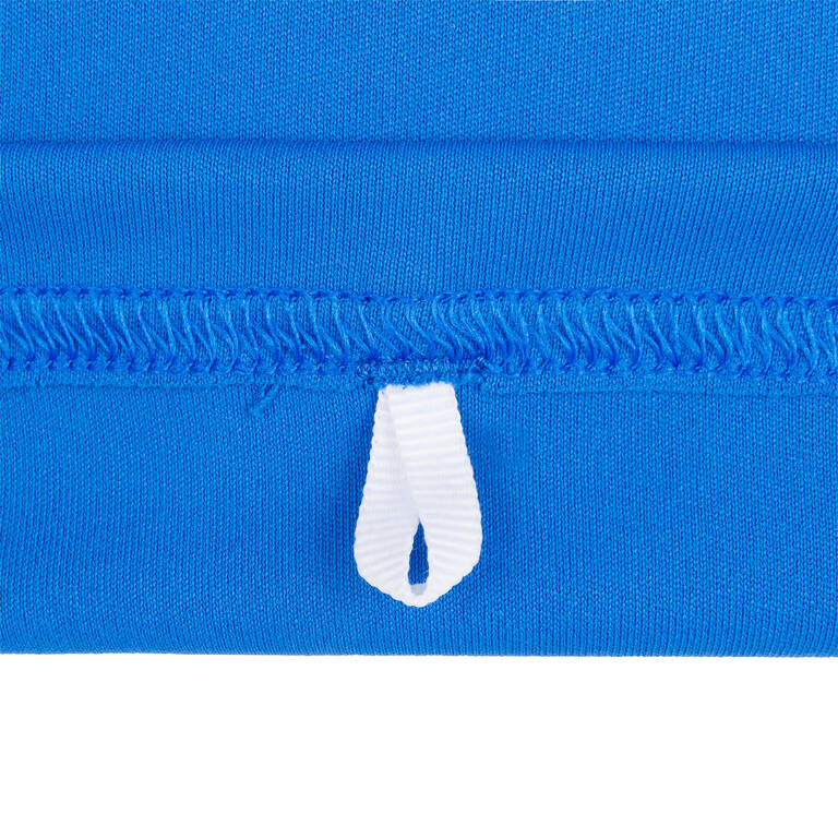 Kaos anak selancar lengan panjang print anti-UV- biru