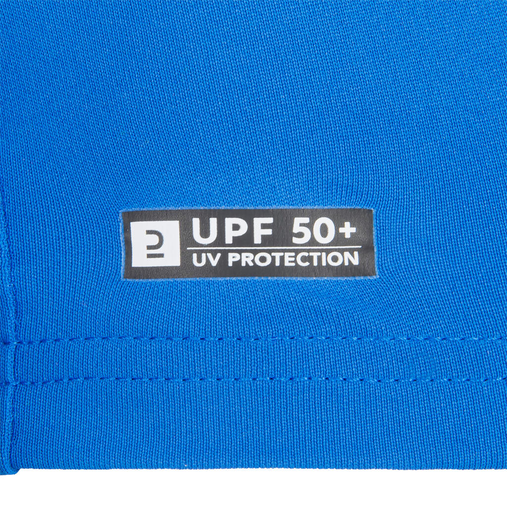 T-shirt anti UV manches longues surf Junior - 100 rose