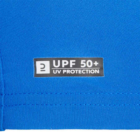חולצת גלישה ארוכה עם הגנת UV לילדים – מודפסת כחול