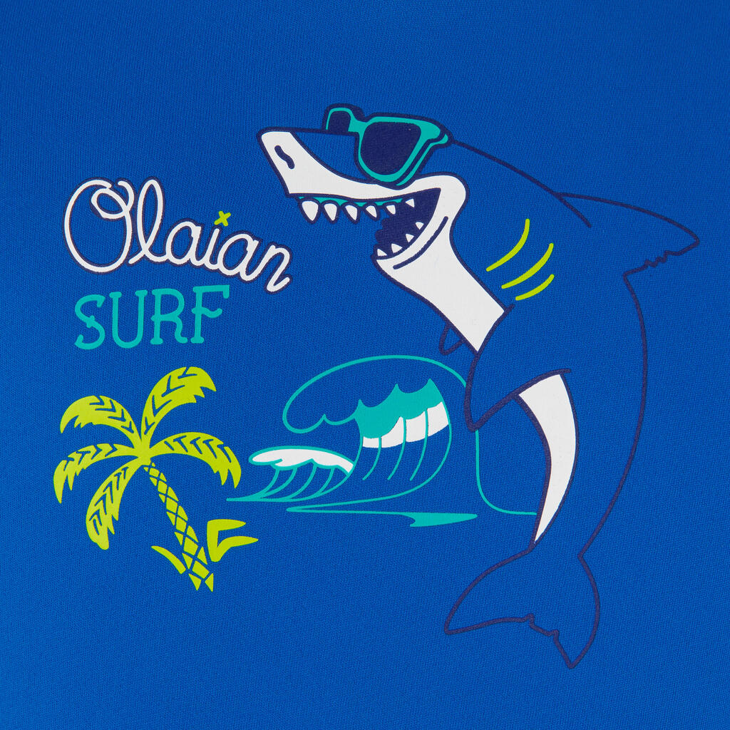 T-shirt anti UV manches longues surf Junior - 100 rose