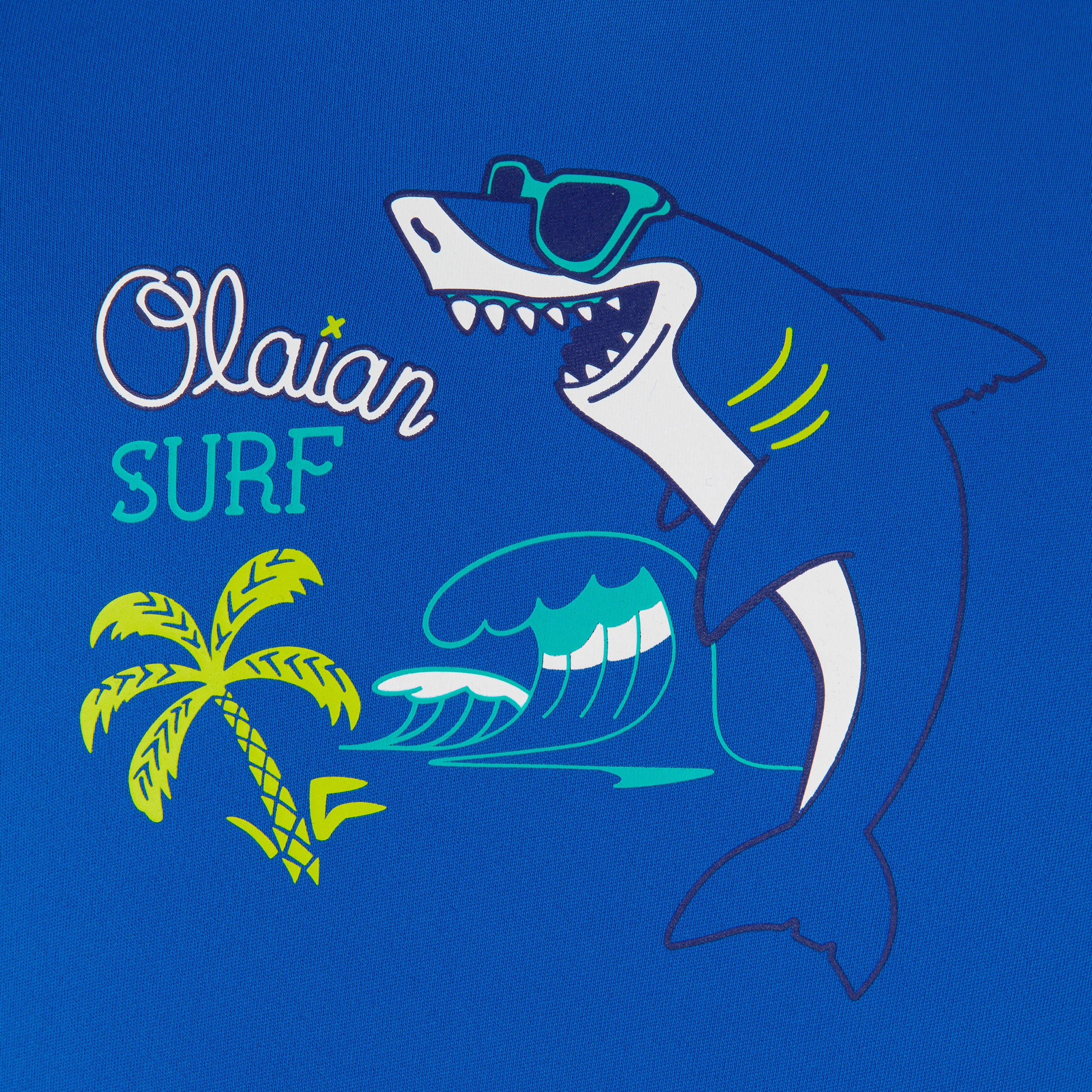 Kids' Long-Sleeved Surfing Rash Guard, 100 - OLAIAN