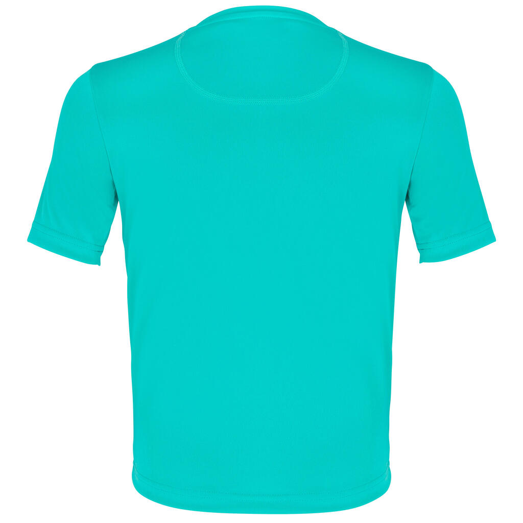 Bērnu UV aizsardzības sērfošanas T krekls, tirkīza
