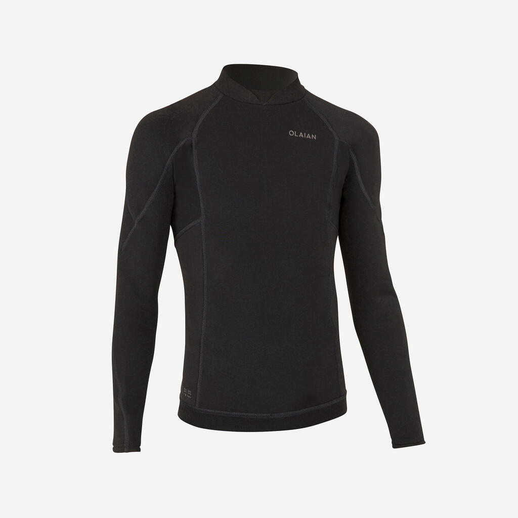 Junior Neoprene Top Surf 900 1.5 mm - black