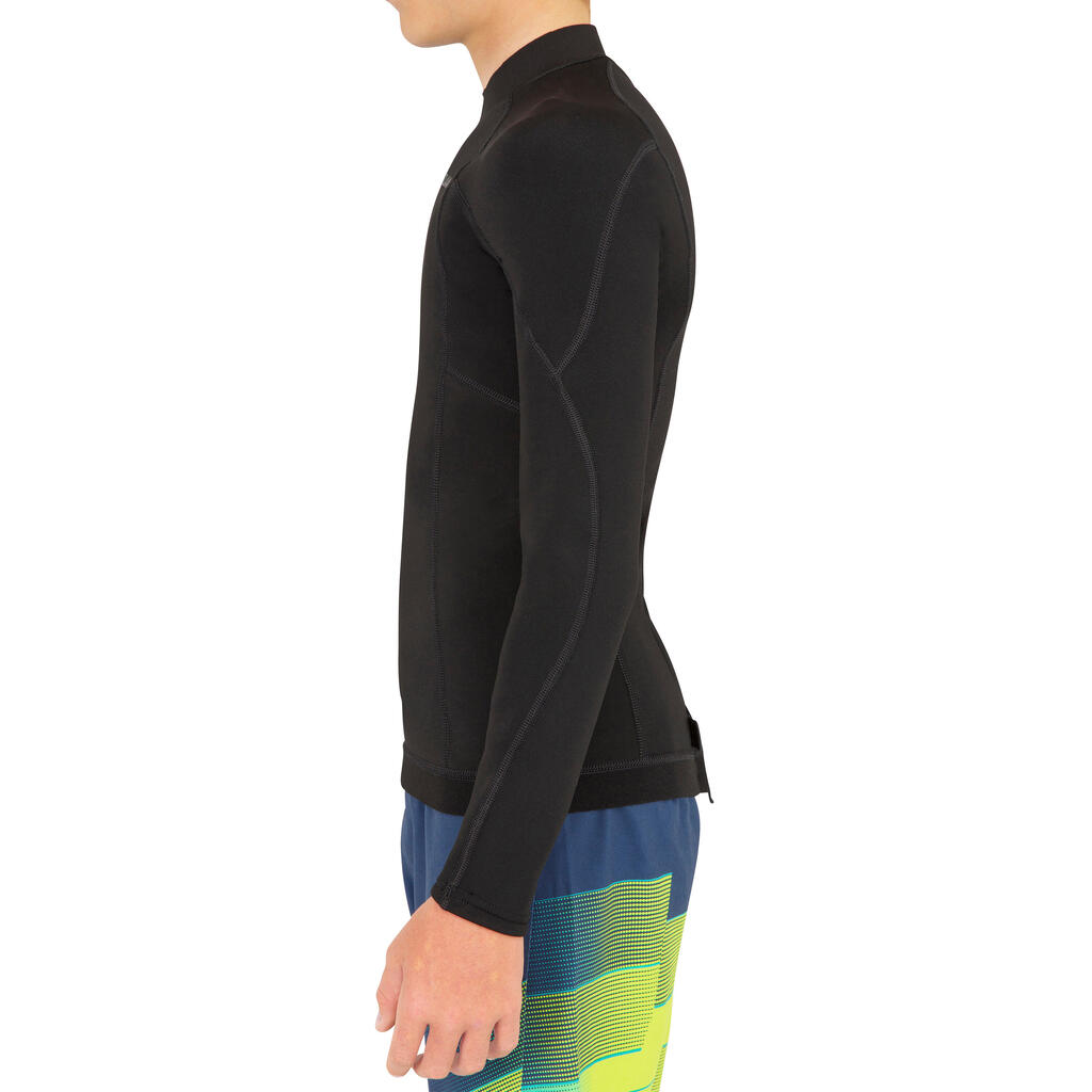 Boy's anti-UV long-sleeved T-shirt - 900 black