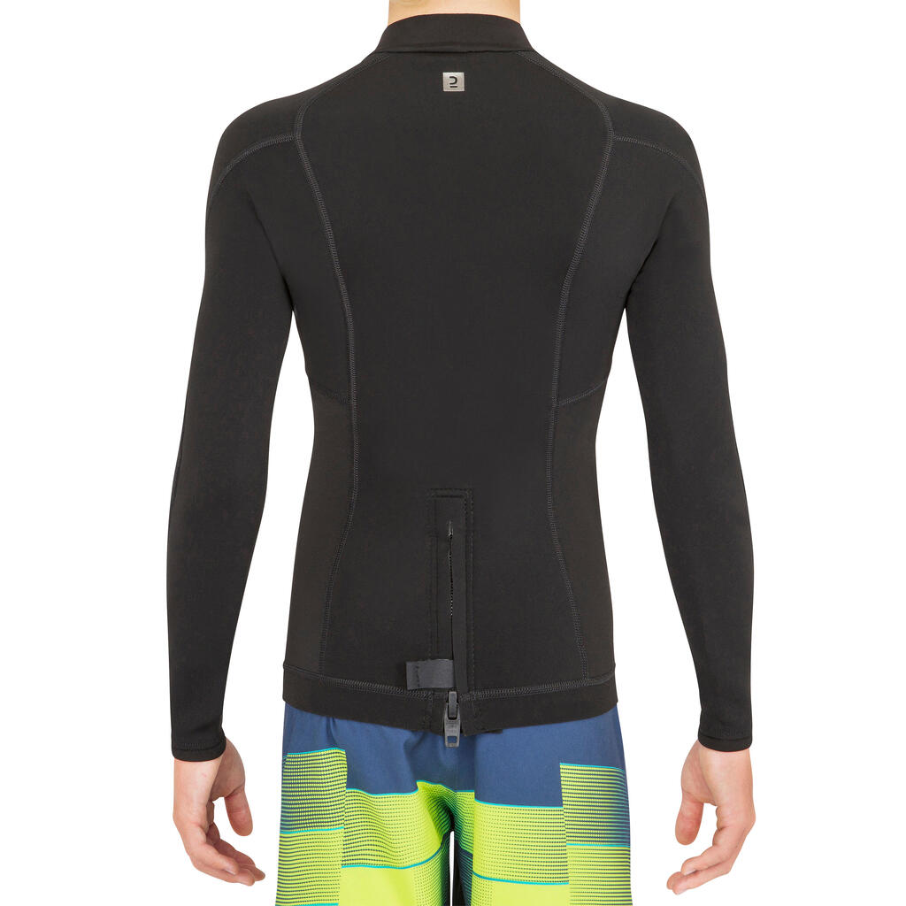 Boy's anti-UV long-sleeved T-shirt - 900 black