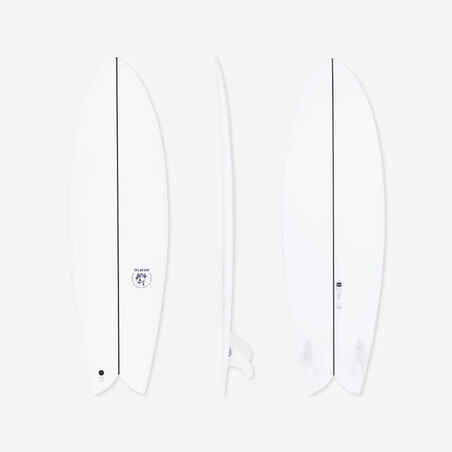 FISH 900 5'8" 35 L. Comes with 2 twin fins.