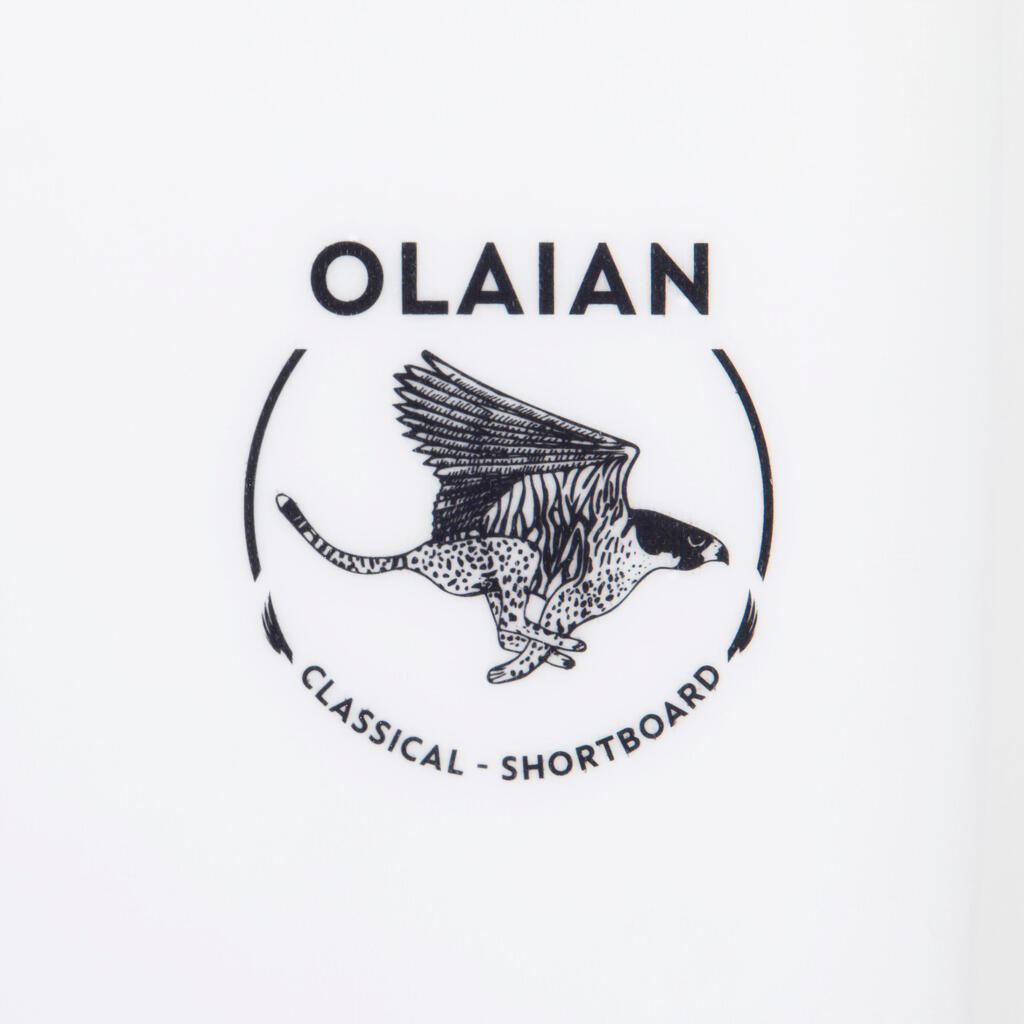 Tabla de surf con 3 quillas Olaian 900 blanco