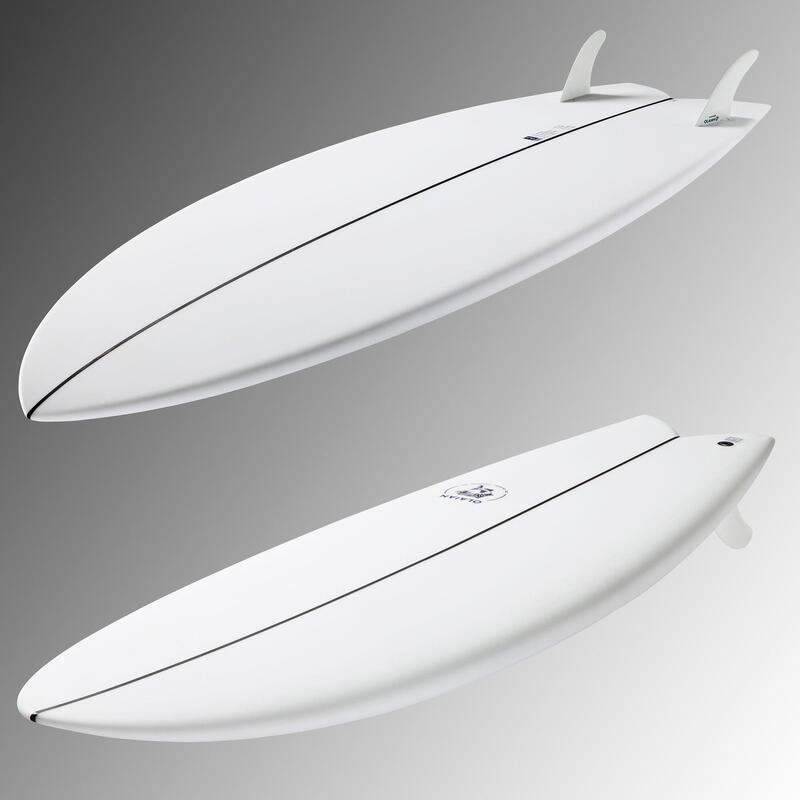 Placă surf FISH 900 6'1" 42 L, vândută cu 2 înotătoare twin