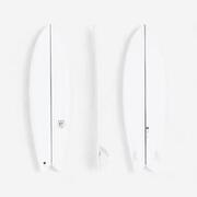Tabla surf fish resina 6'1" 42L Peso <100kg blanco. Nivel experto