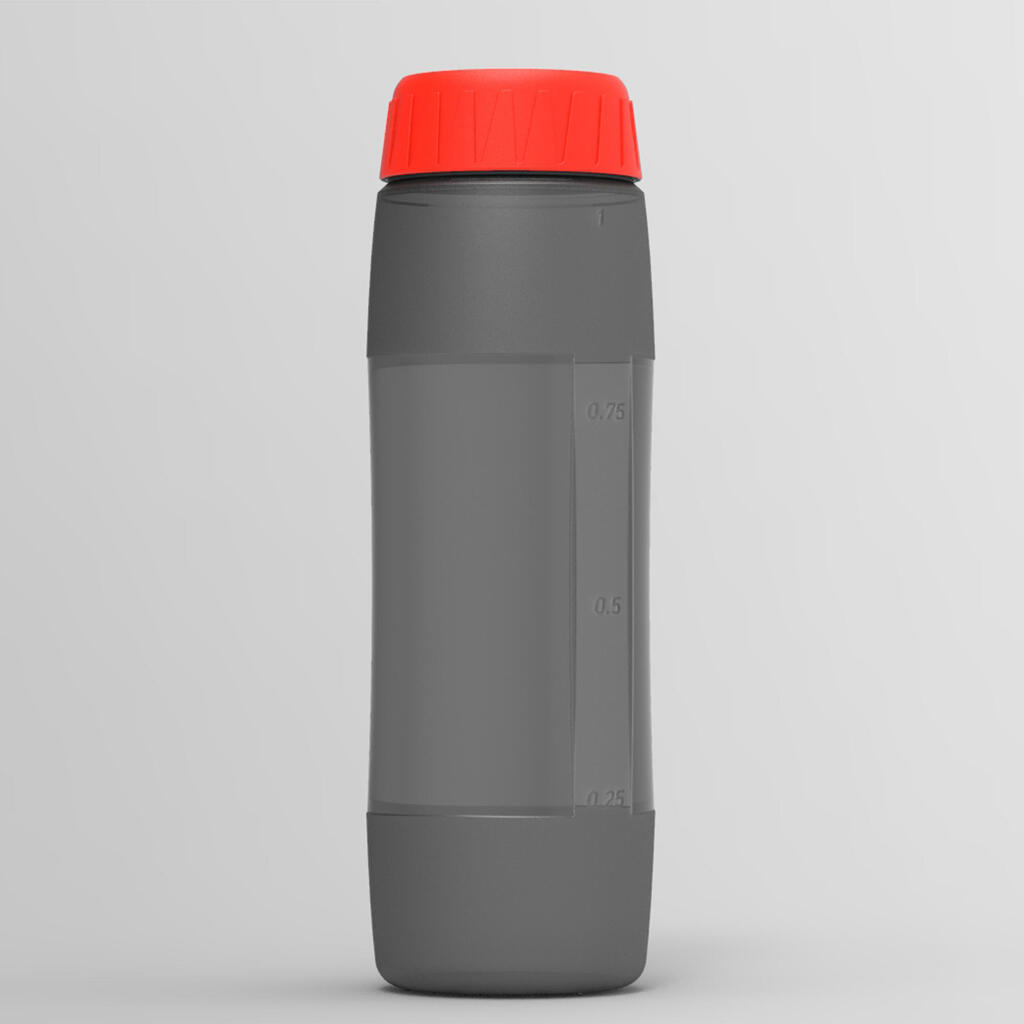 Trinkflasche mit hygienischem Verschluss - 1 Liter rot