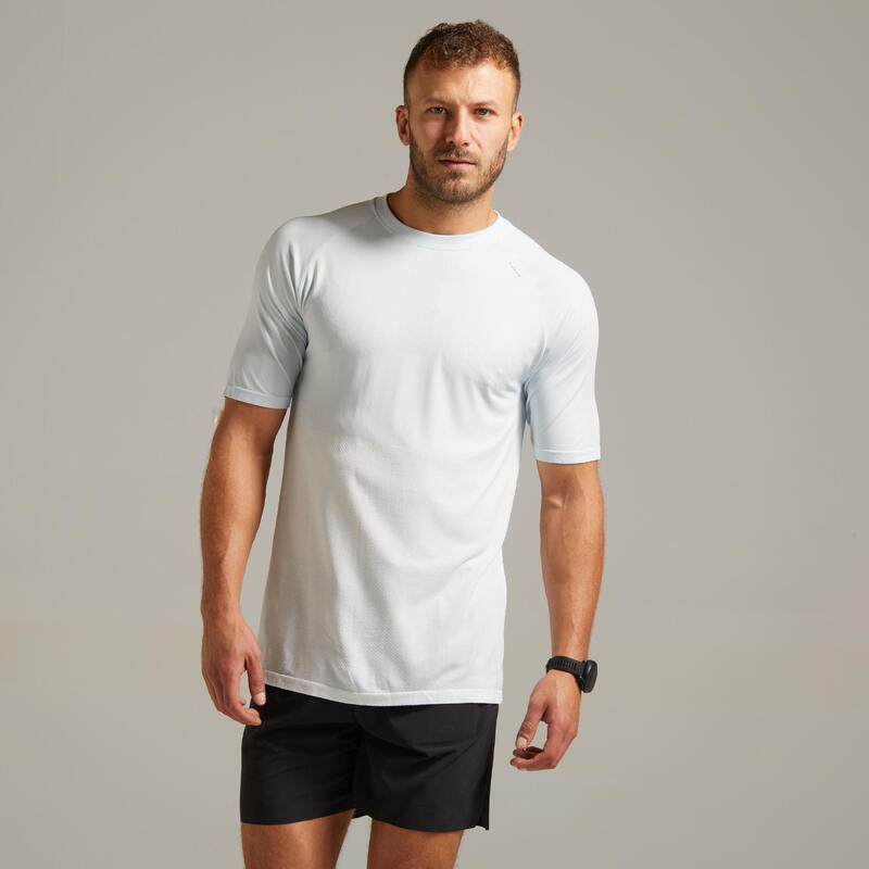 TEE SHIRT RUNNING HOMME RESPIRANT KIPRUN CARE BLANC