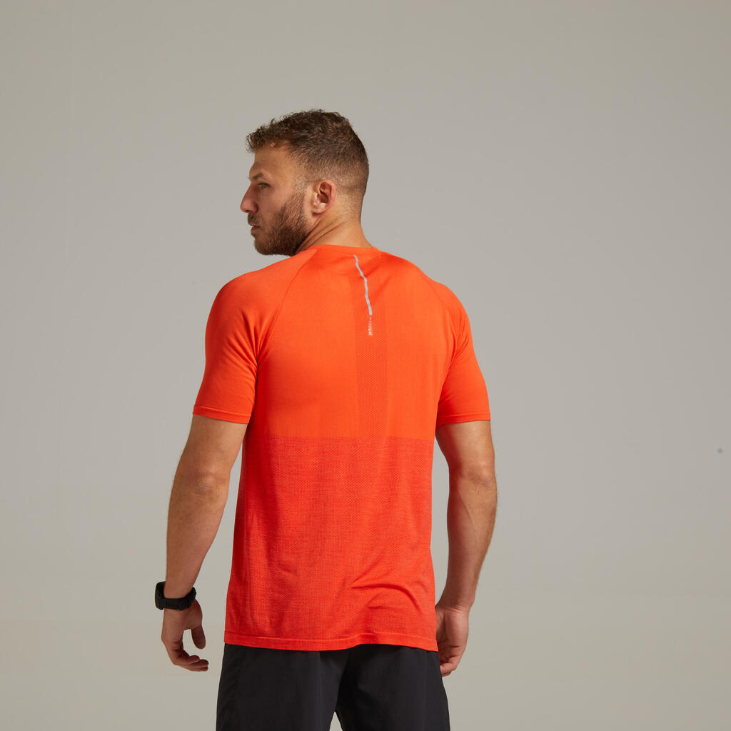 Laufshirt kurzarm atmungsaktiv Kiprun Care Herren gelb