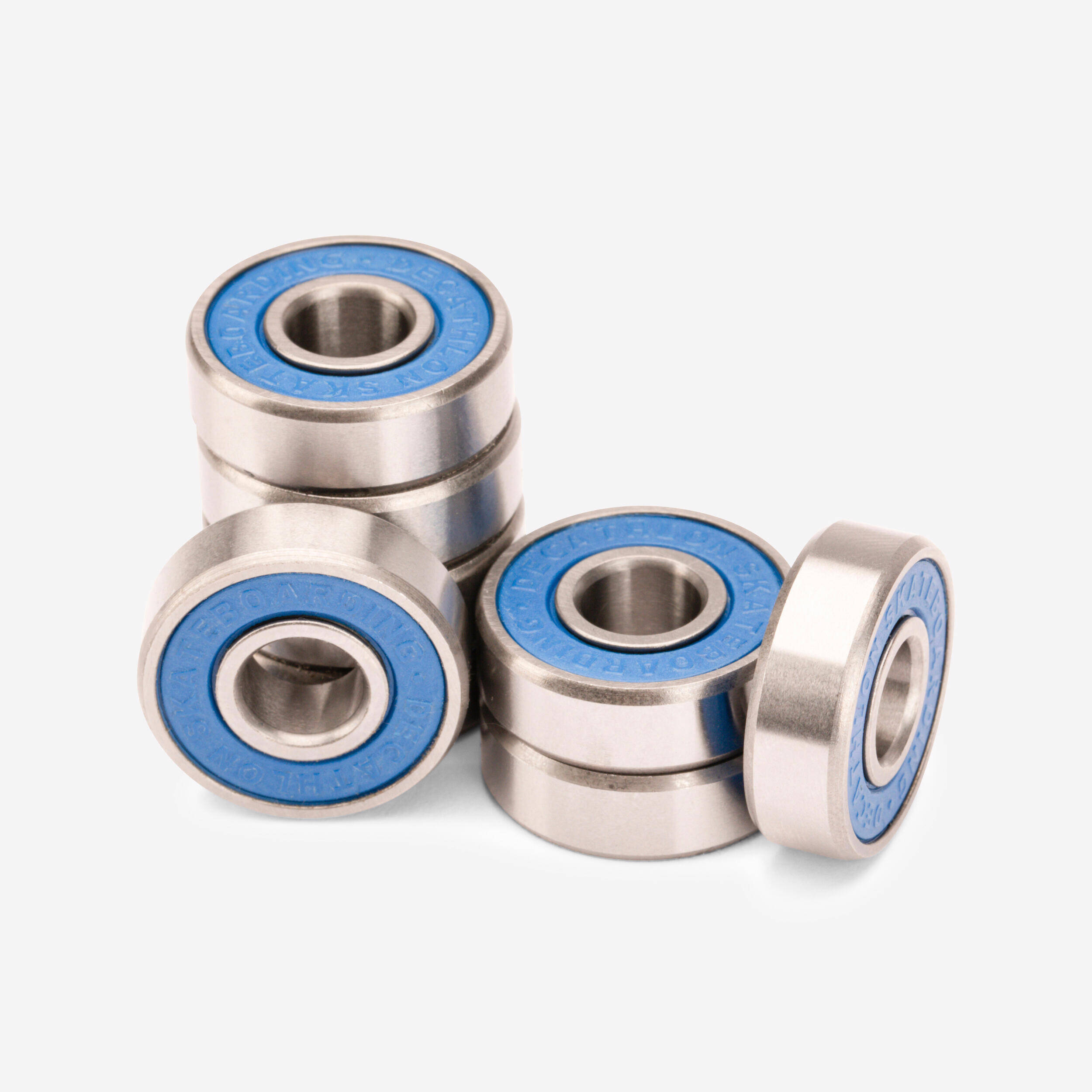 High-Quality Skateboard Bearings 8-Pack BR500 - Blue