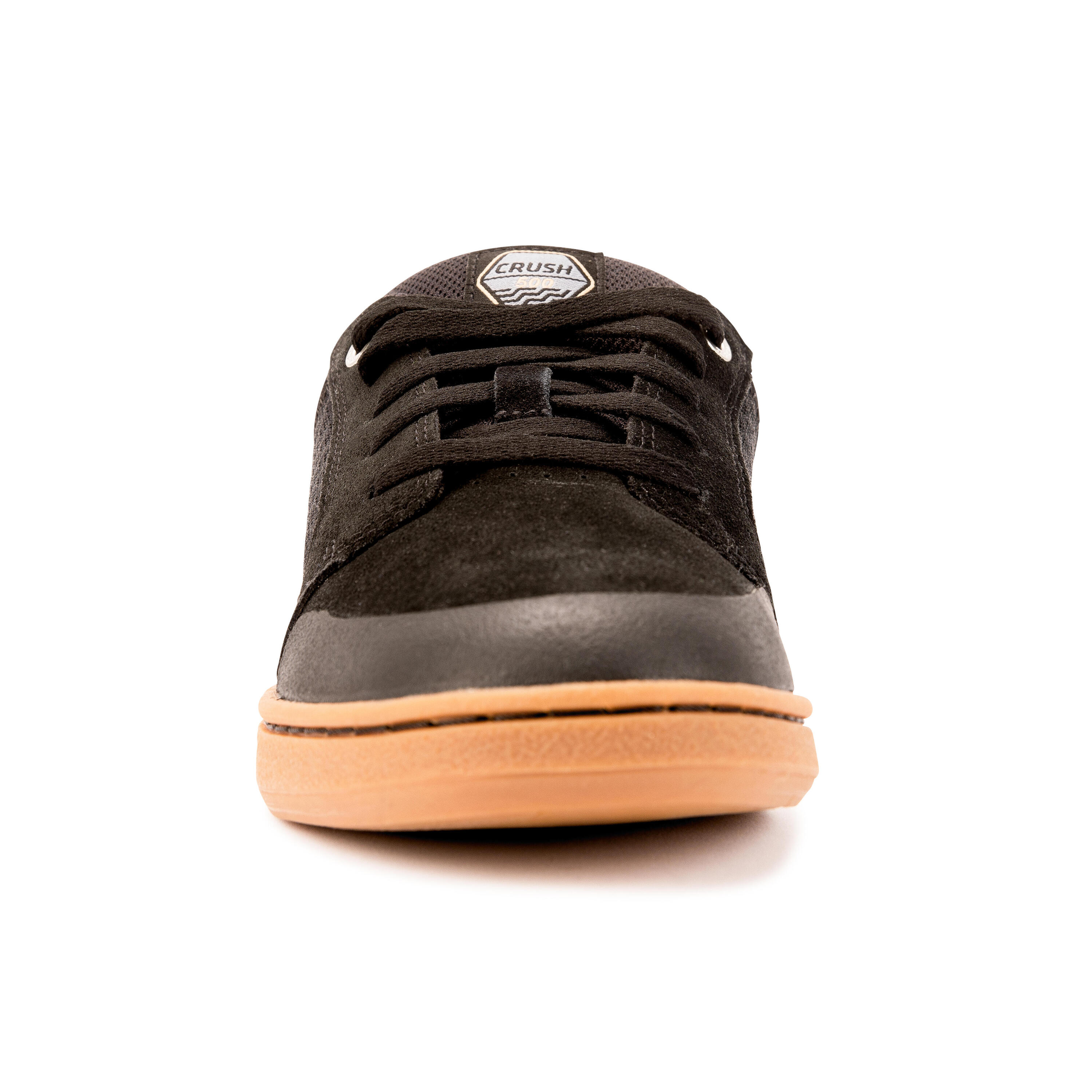 Kids' Low-Top Skateboard Shoes with Rubber Outsole Crush 500 - Black 3/11
