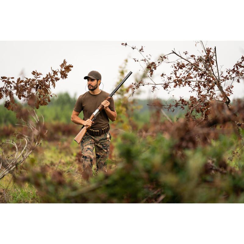 Stevige cargobroek Steppe 300 camouflage Woodland groen