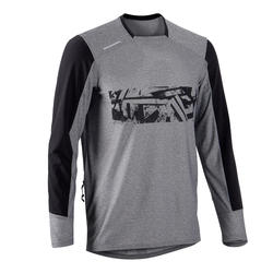 Maglia maniche lunghe mtb uomo ST 100 grigia