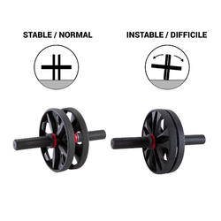 Roue abdominale AB Trainer AB Wheel Appareil pour abdominaux AB Roller Deluxe