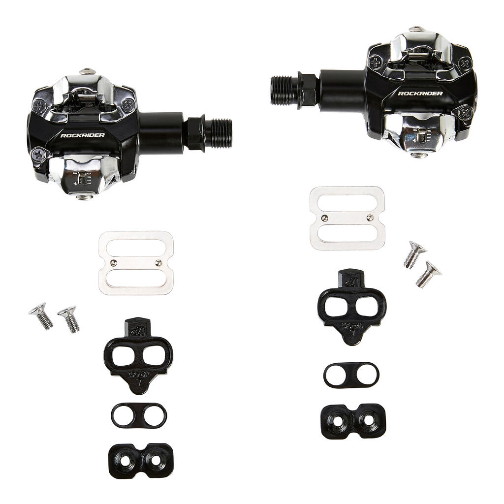 Clipless Mountain Bike Pedals 520 - Black