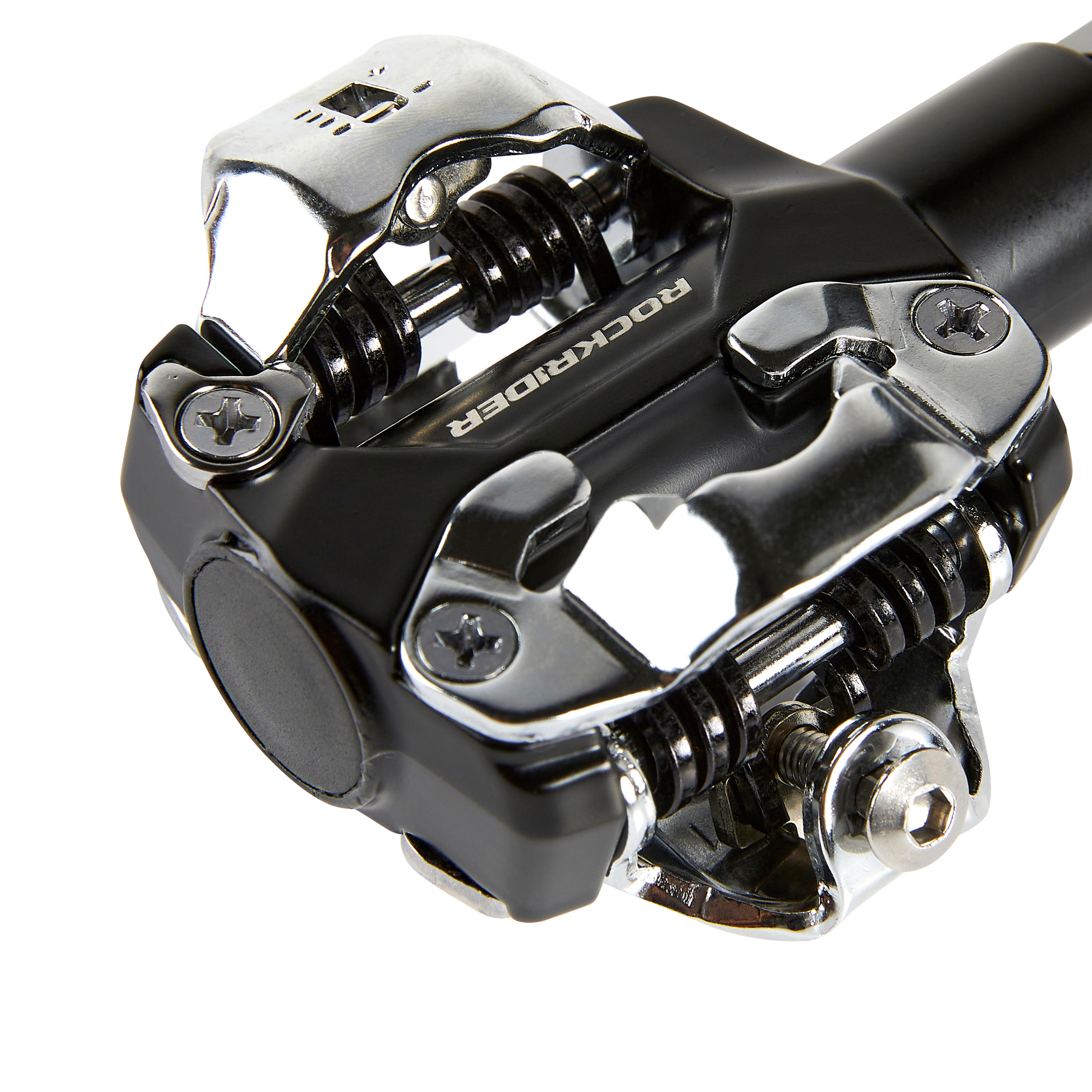 Clipless Mountain Bike Pedals - SPD 520 Black - ROCKRIDER