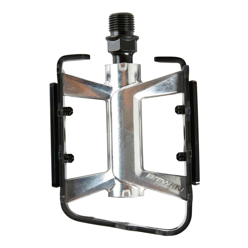 Flat Aluminium Mountain Bike Pedals 500