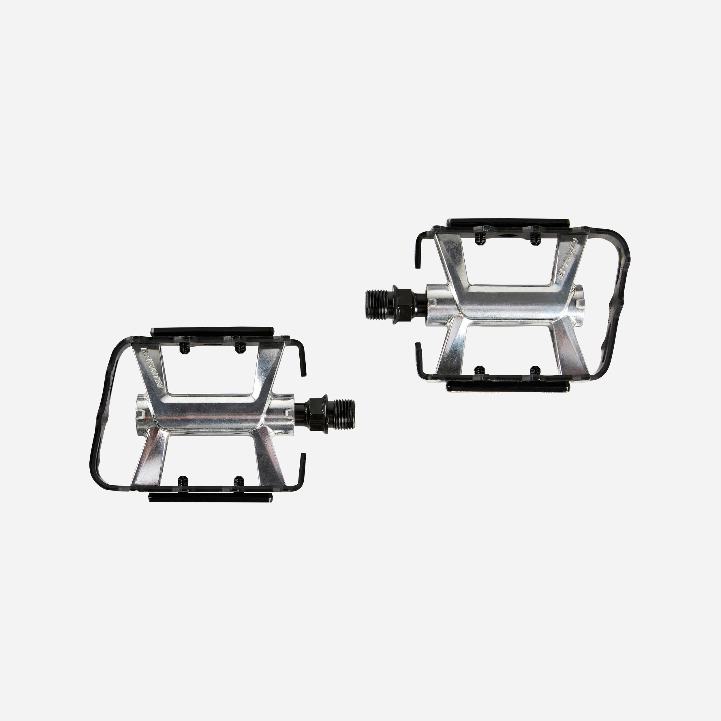 Flat Aluminium Mountain Bike Pedals Decathlon