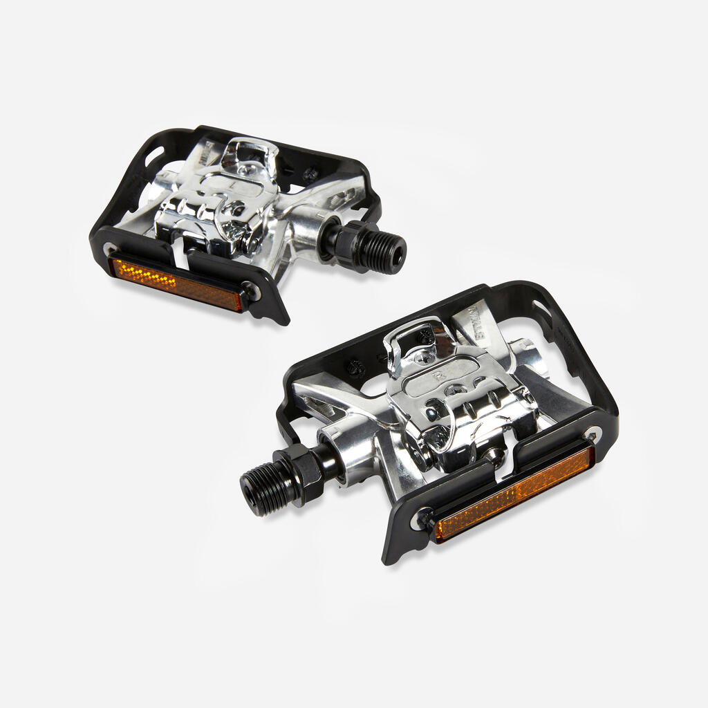 SPD-Compatible Clipless Flat Mountain Bike Pedals