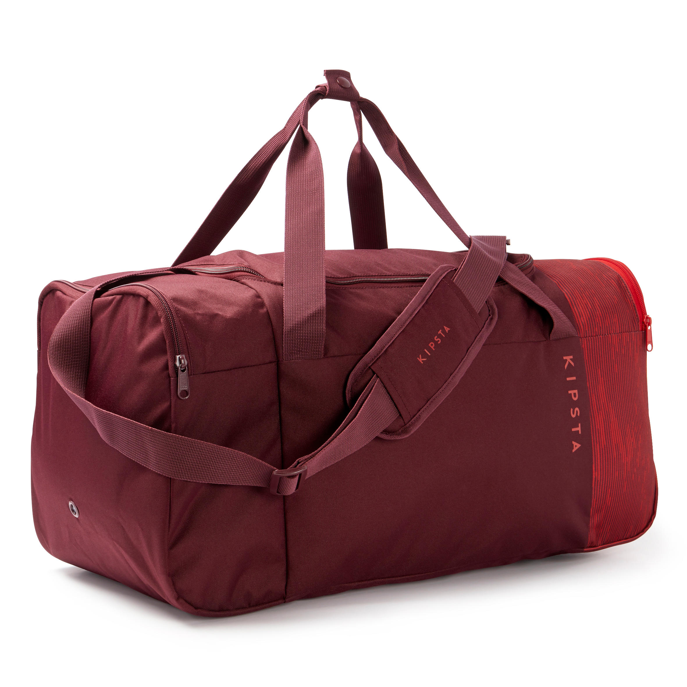 KIPSTA 55L Sports Bag Essential - Burgundy