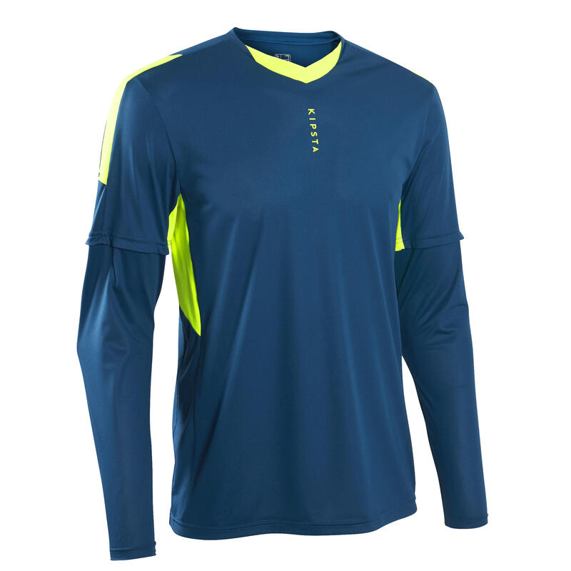 Adult Goalkeeper Shirt F500 - Blue - Decathlon