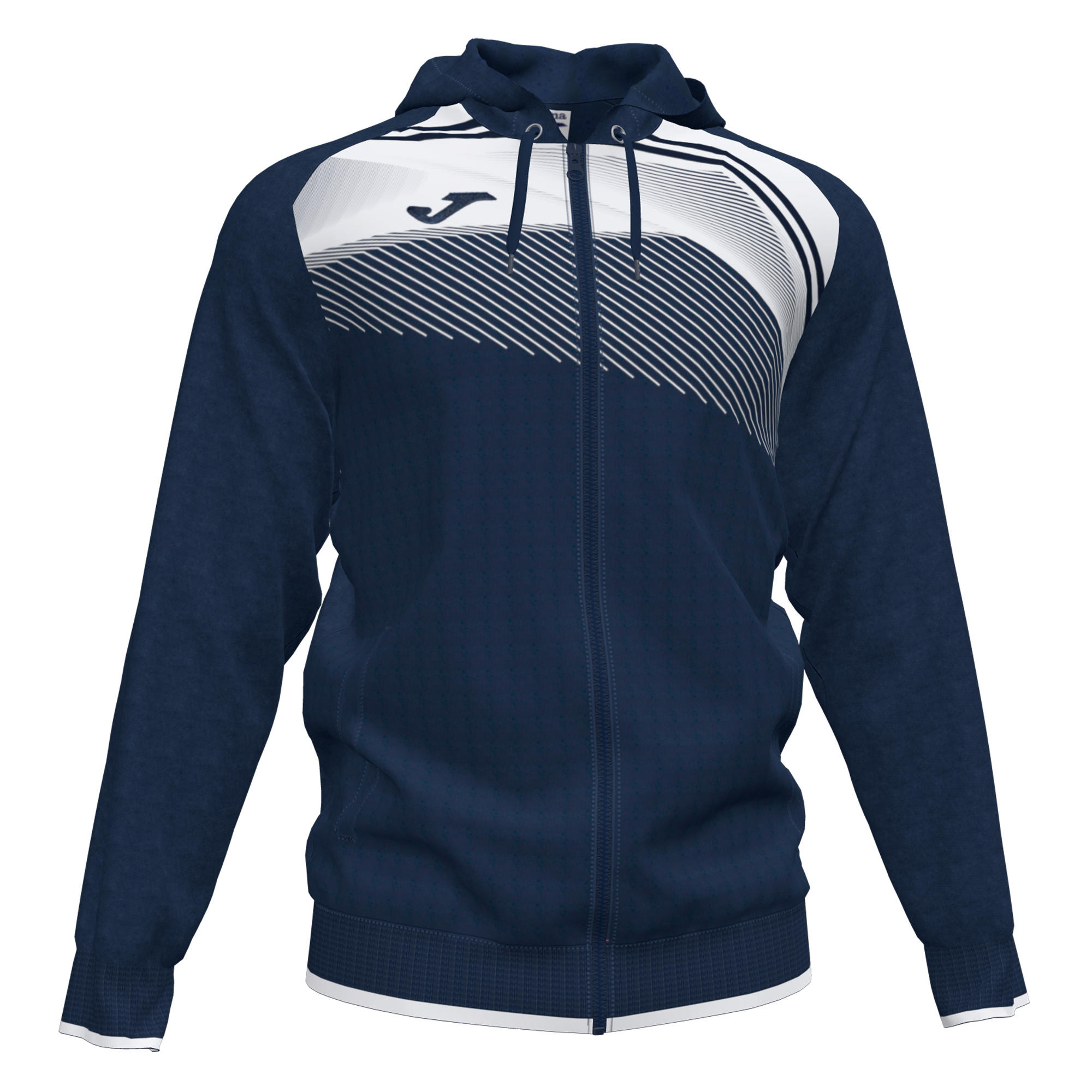 JOMA CHAQUETA CAPUCHA JOMA SUPERNOVA II ADULTO MARINO Y BLANCO
