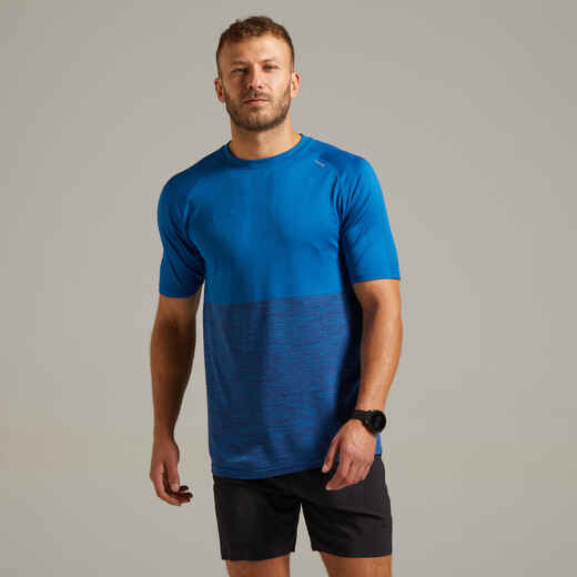 
      Laufshirt kurzarm atmungsaktiv Kiprun Care Herren blau
  