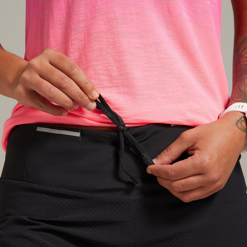 Short pantalón corto running Mujer Kiprun light negro