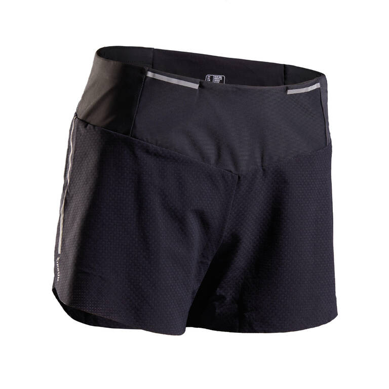 KIPRUN LIGHT WOMEN'S LIGHTWEIGHT RUNNING SHORTS - BLACK