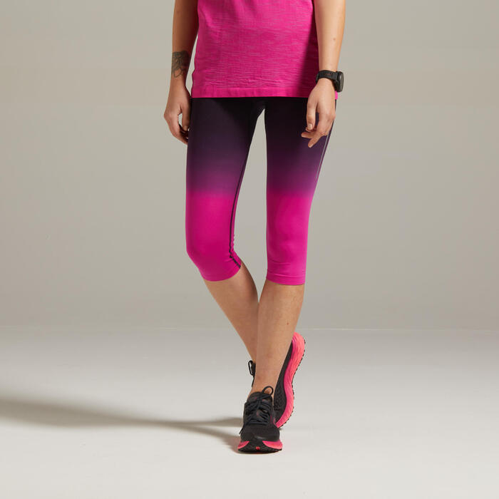 Corsaire Running Femme Kiprun Care Noir Corail Kiprun Decathlon