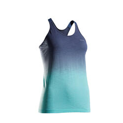 Kiprun Care Women's Running Breathable Tank Top - Blue/Green