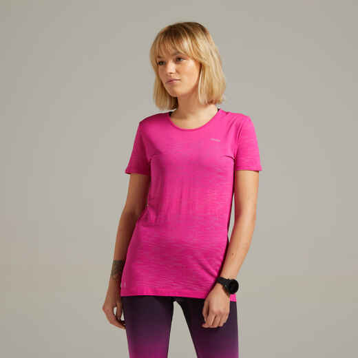 
      Women's Running Breathable T-Shirt Kiprun Care - pink
  